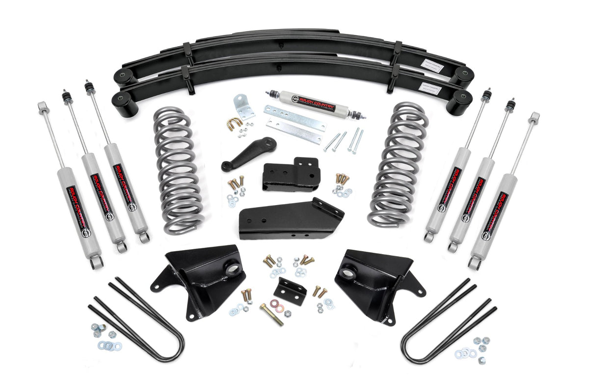 4 Inch Lift Kit | Quad Front Shocks | Rear Springs | Ford Bronco 4WD (80-96) image 4